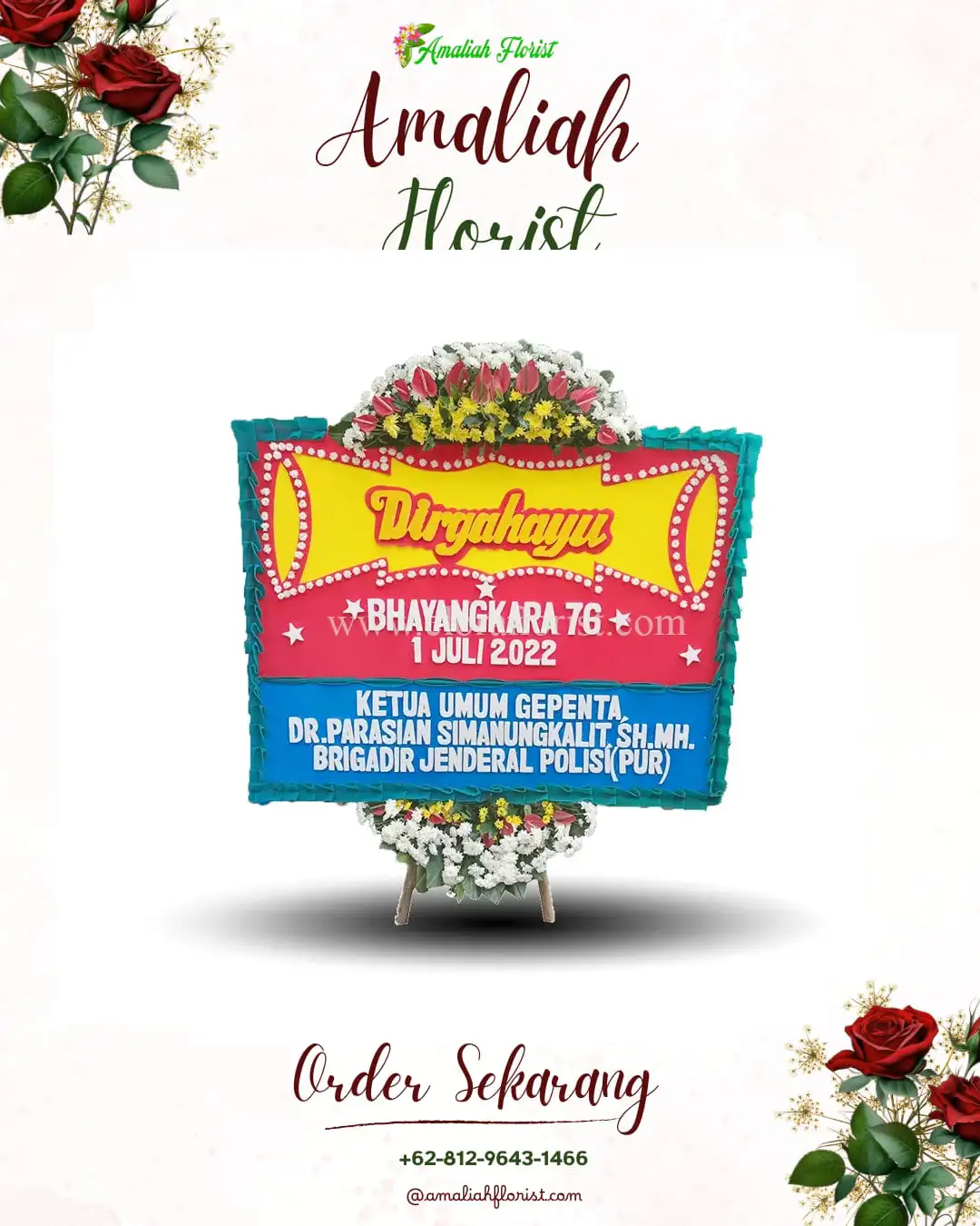 Papan Bunga HUT Ulang Tahun Cembor